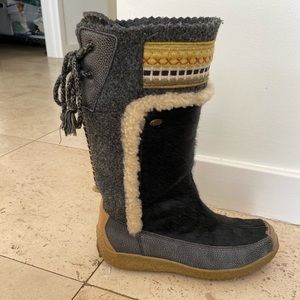TECNICA vintage Italian fur boots
